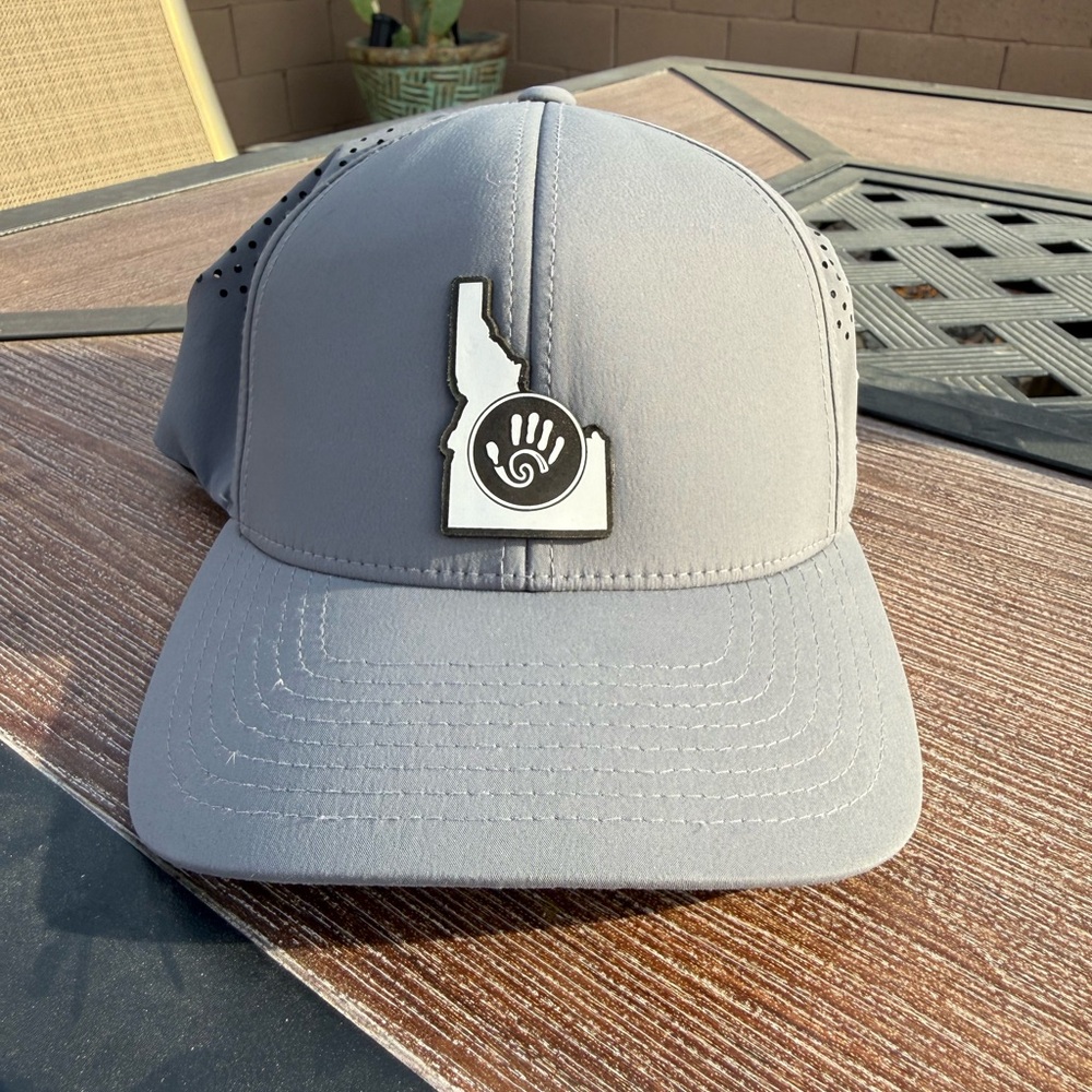 Branded Bills Idaho State Patch Gray Performance Snapback Hat